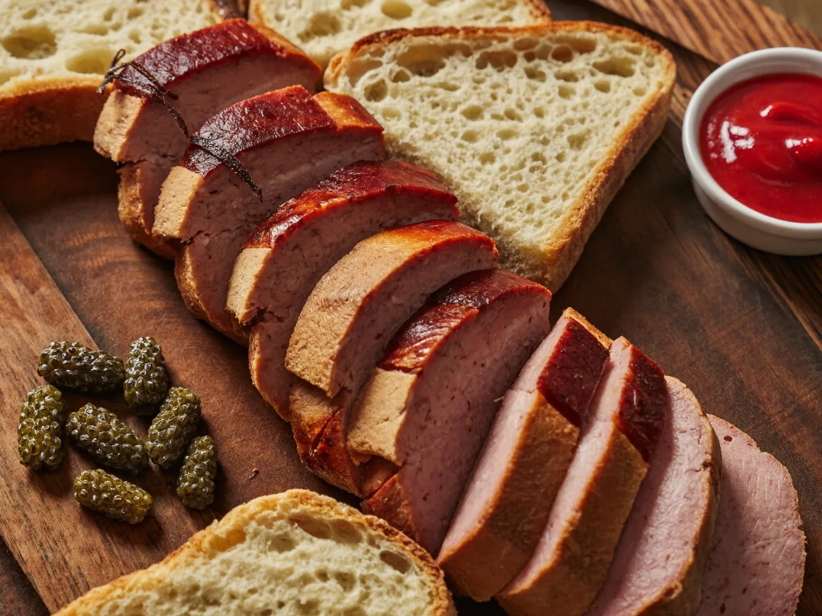 Hausgemachte Leberpastete mit Preiselbeeren